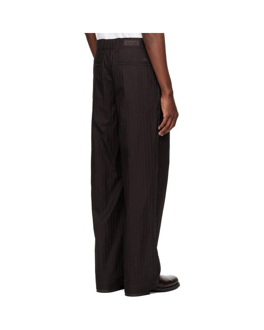 Lacoste Black Twill Trousers for men