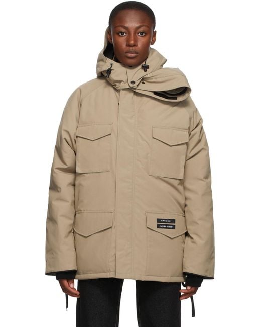 Y. Project Ssense Exclusive Canada Goose Edition Down Constable Parka in  Beige (Natural) | Lyst Canada