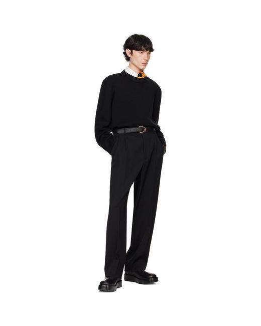 Bottega Veneta Black Classic Wool Tailored Sweater for men