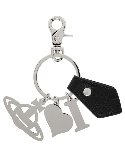Vivienne Westwood Multicolor 'I Love Orb' Keychain