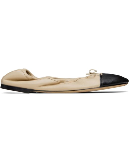 Christen Black Ssense Exclusive & Tabi Stretch Ballerina Flats