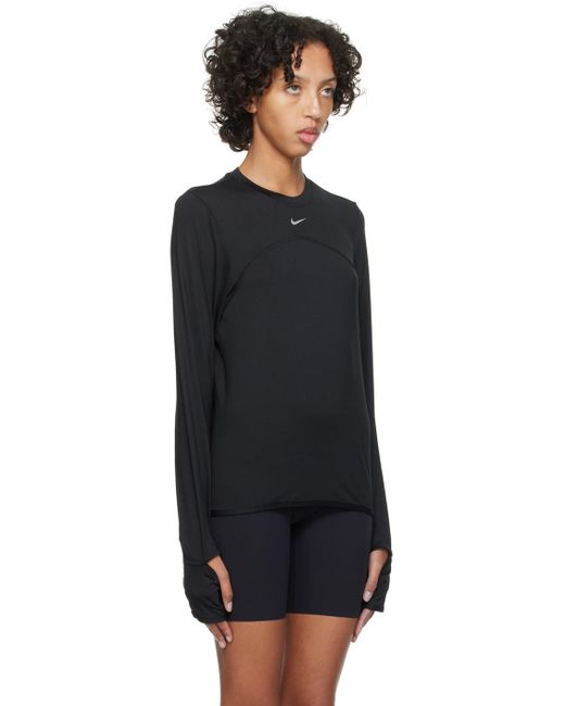 Nike Black Swift Element Long Sleeve T-shirt