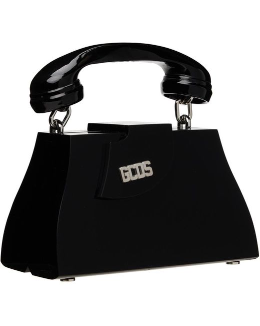 Micro sac comma noir à poignée en forme de téléphone Gcds en coloris Black