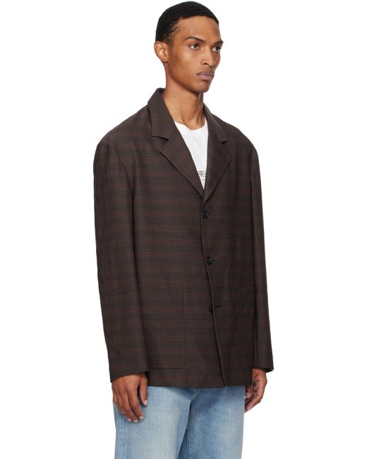 MM6 by Maison Martin Margiela Black Check Blazer for men