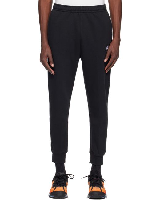 Nike Blue Embroidered Sweatpants for men