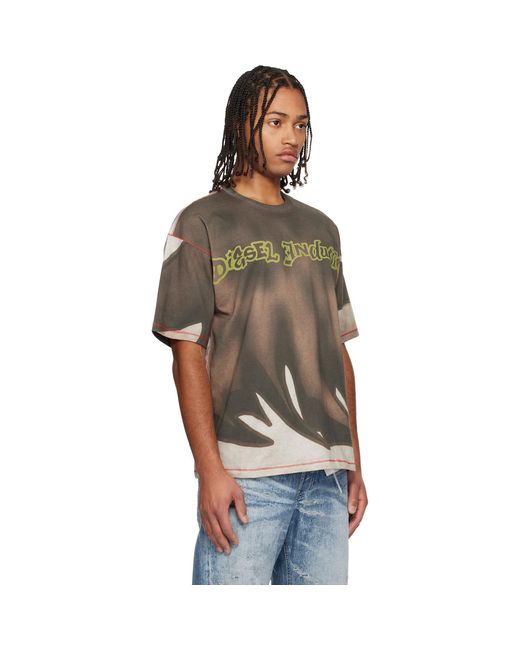 DIESEL Black T-Boxt-Show T-Shirt for men