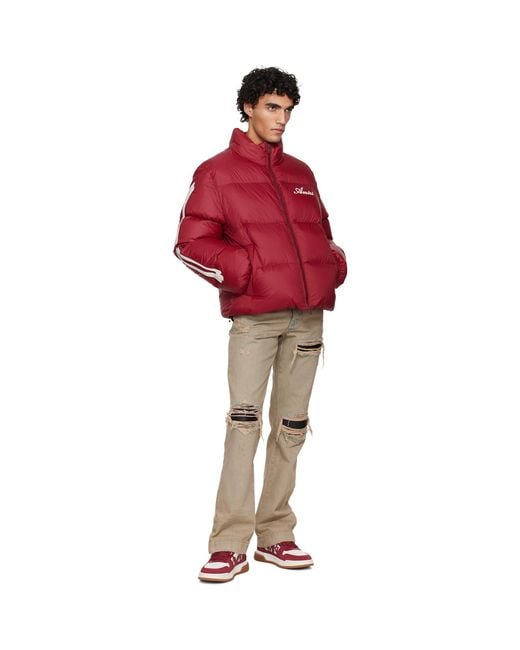 Amiri Red Bones Down Jacket for men