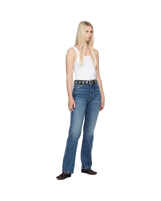 Khaite Blue 'The Danielle' Stretch Jeans