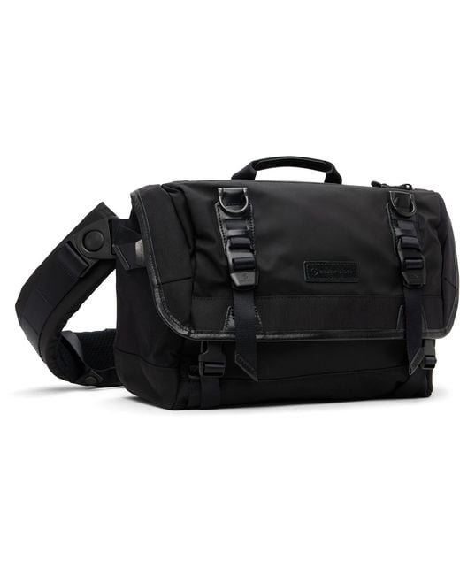 Master Piece Black Potential Messenger Bag for men
