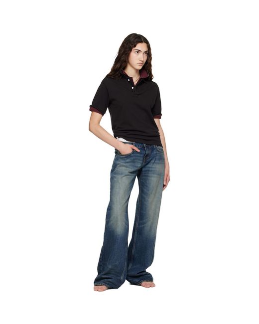 Raimundo Langlois Black Layered Polo