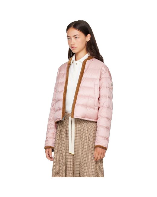 Moncler Brown Tan & Blageon Corduroy Reversible Down Jacket