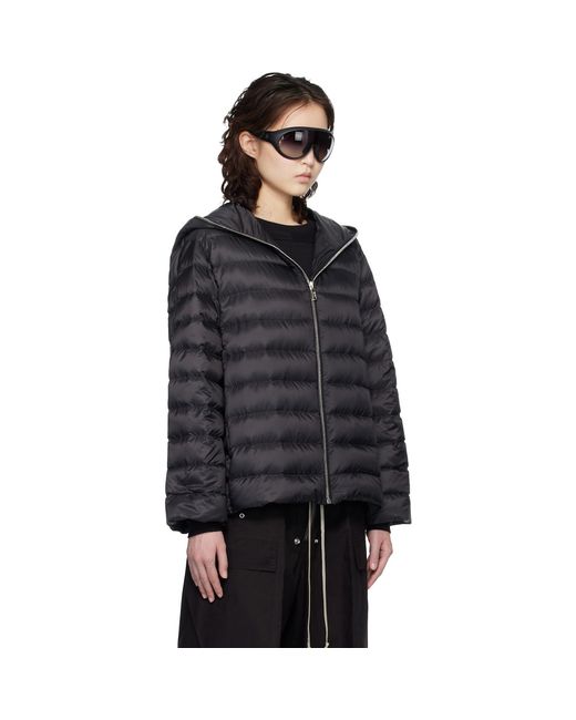 Rick Owens Black Moncler + Ziplock Down Jacket