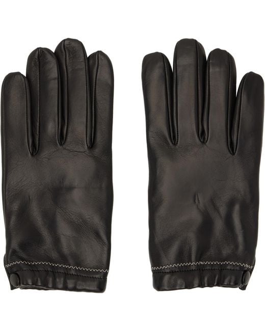 Our Legacy Black Rider Gloves for men