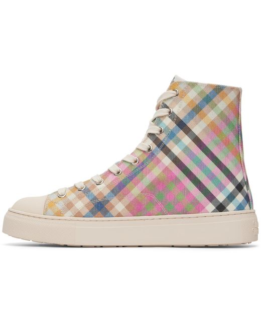 Vivienne Westwood Blue High Top Plimsoll Sneakers for men