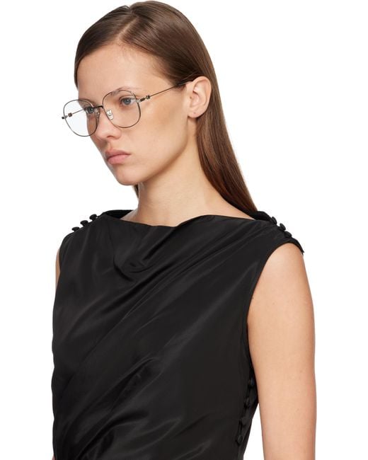 Givenchy Black Gv Speed Round Metal Glasses