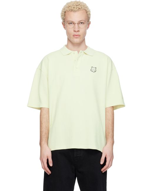 Maison Kitsuné メンズ ナチュラル グリーン フォックスヘッド 