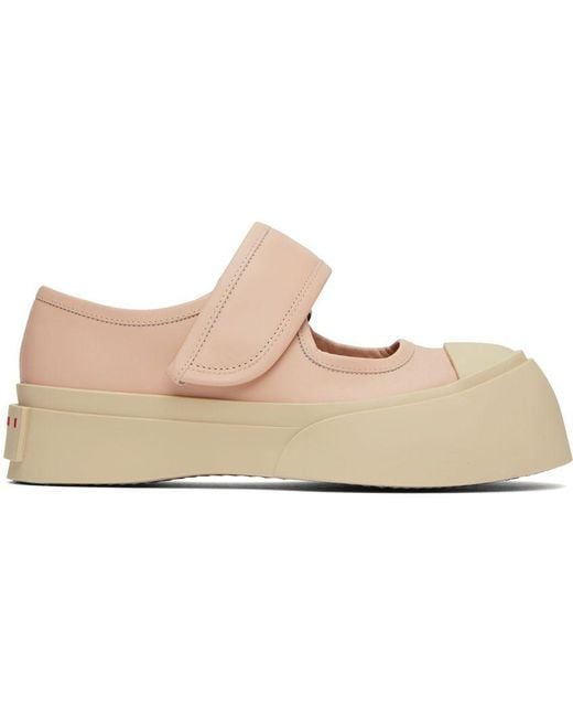 Marni Leather Pablo Mary Jane Sneakers in Black Lyst