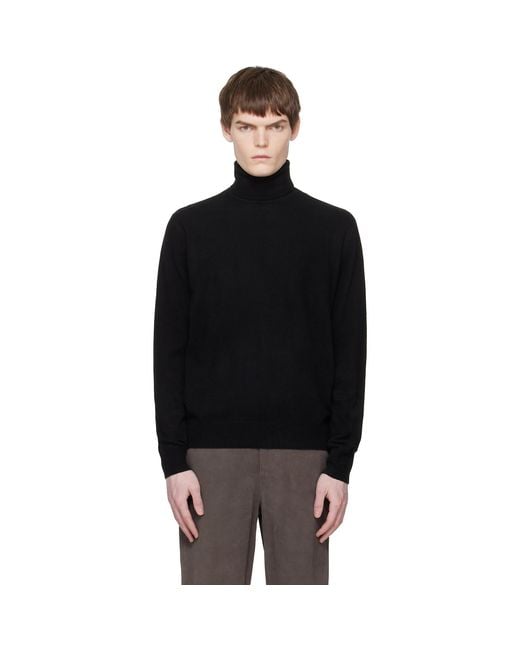 Entire studios Black Knit Turtleneck for men