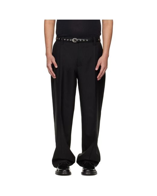 mfpen Black Service Trousers for men