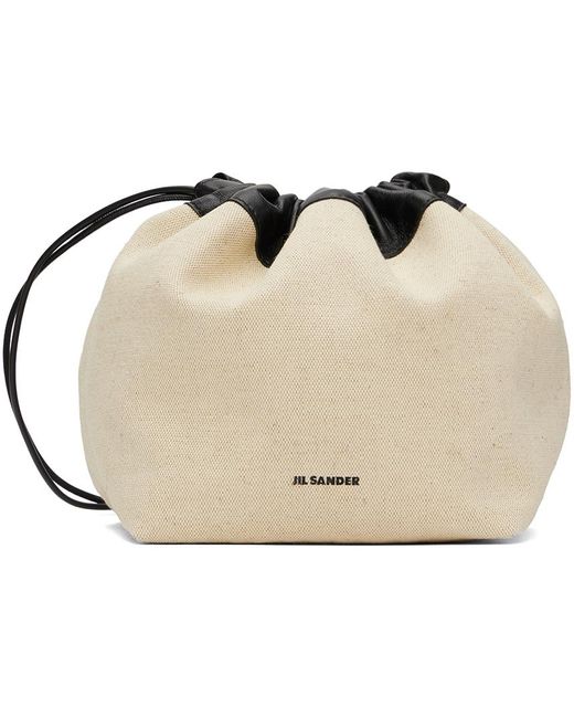 ◆正規品◆JIL SANDER DRAWSTRING DUMPLING BAG◆関税込◆人気◆ Jil Sander Off-white Dumpling Bag in Black | Lyst