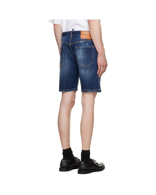 DSquared² Blue Marine Denim Shorts for men