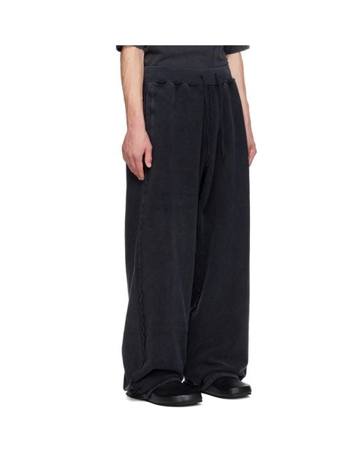 Balenciaga Black Fleece Oversized Sweatpants for men
