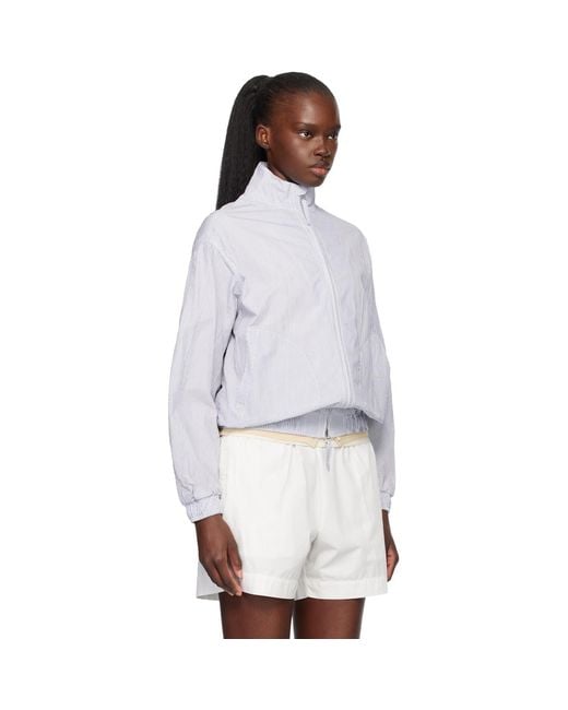 NOTHING WRITTEN White Panny Harrington Jacket