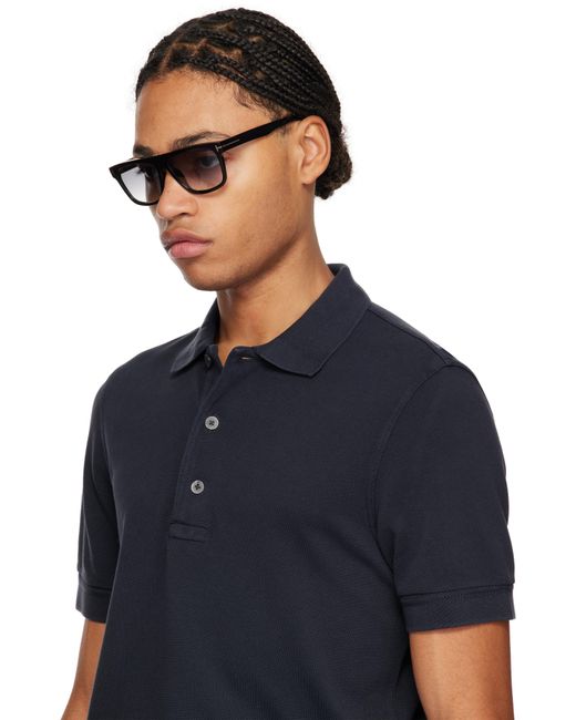 メンズ Tom Ford ブラック Fletcher サングラス Black