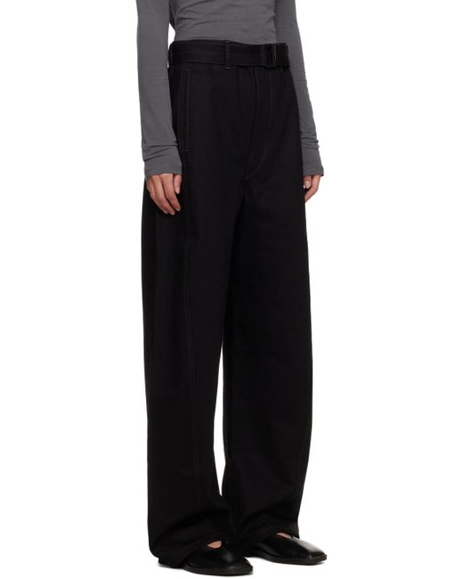 Lemaire Black Belted Jeans