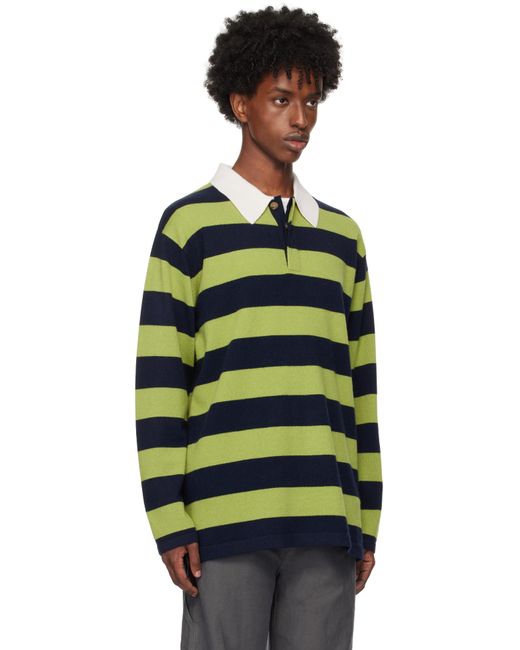 Guest In Residence Striped Rugby Polo in Black for Men Lyst UK