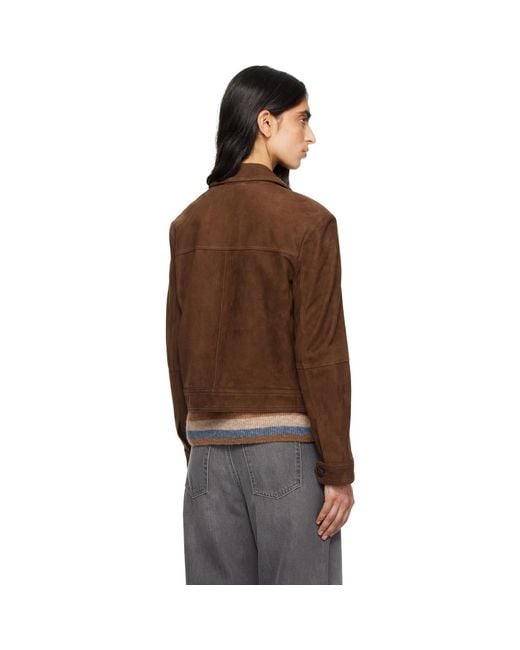 Max Mara Brown Tan Baia Suede Jacket