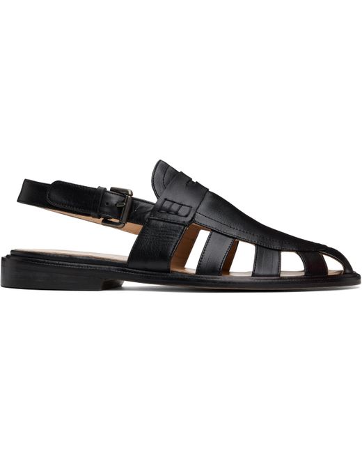 Cordera Black Slingback Loafers