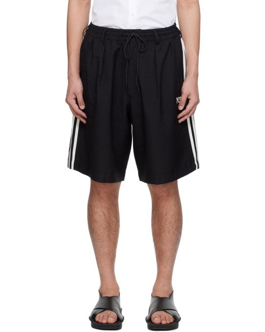 Y-3 Black 3Ssp Uni Shorts for men
