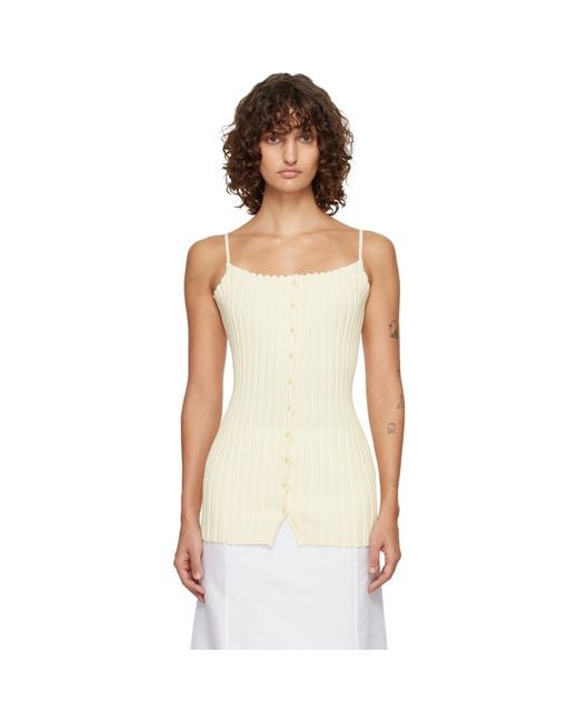 LE17SEPTEMBRE Black Off- Millie Knit Sleeveless Top