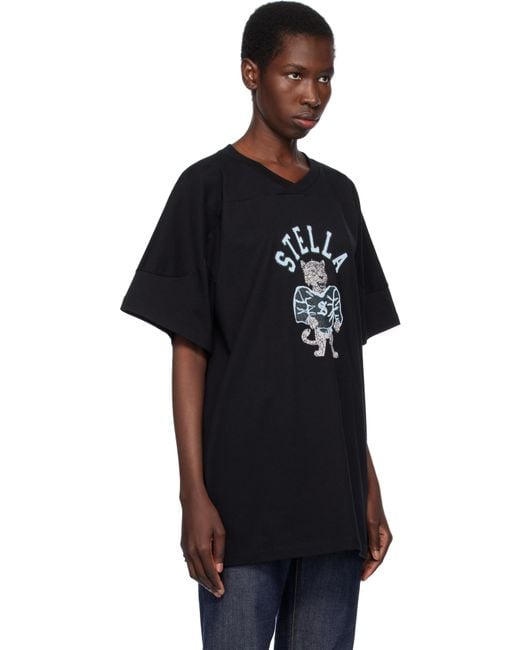 Stella McCartney ブラック Leopard Mascot Tシャツ Black