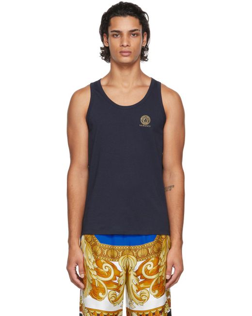 mens versace tank top