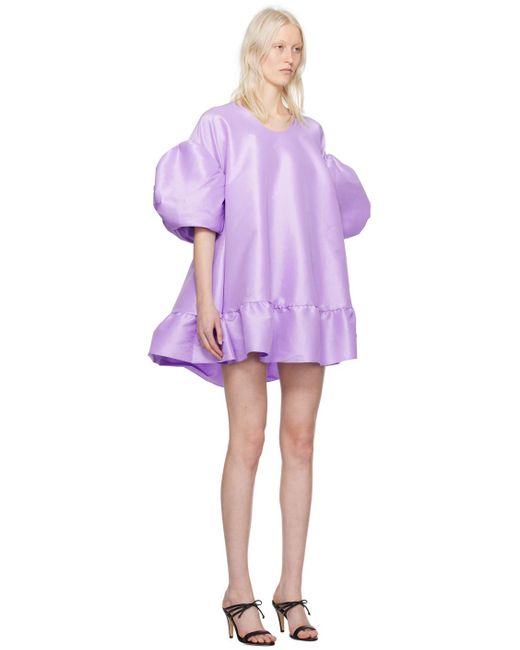 Robe courte gigi mauve exclusive à ssense Kika Vargas en coloris Purple