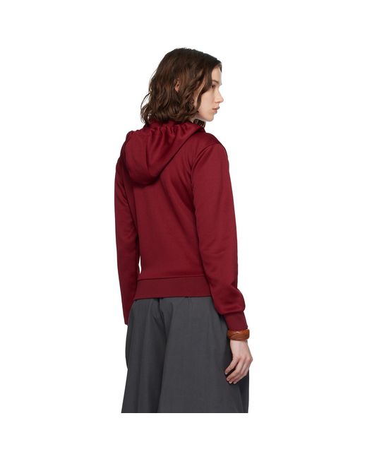 Wales Bonner Red Burgundy Adidas Originals Edition Track Hoodie