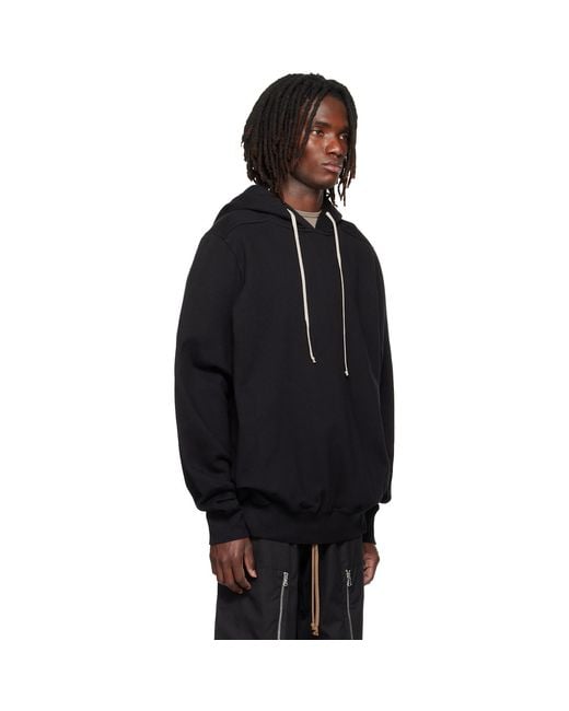 Rick Owens Black Tower Oversized Hoodie for men