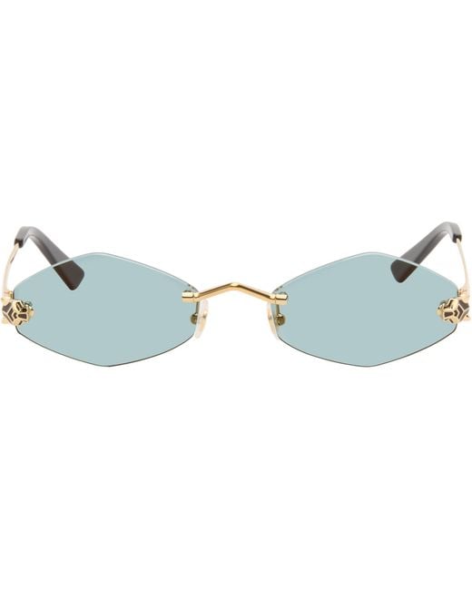 Cartier Black 'Panthère De Sunglasses for men