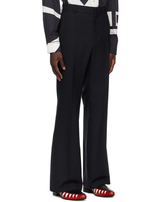 Pantalon ample 2002 bleu marine Walter Van Beirendonck pour homme en coloris Black