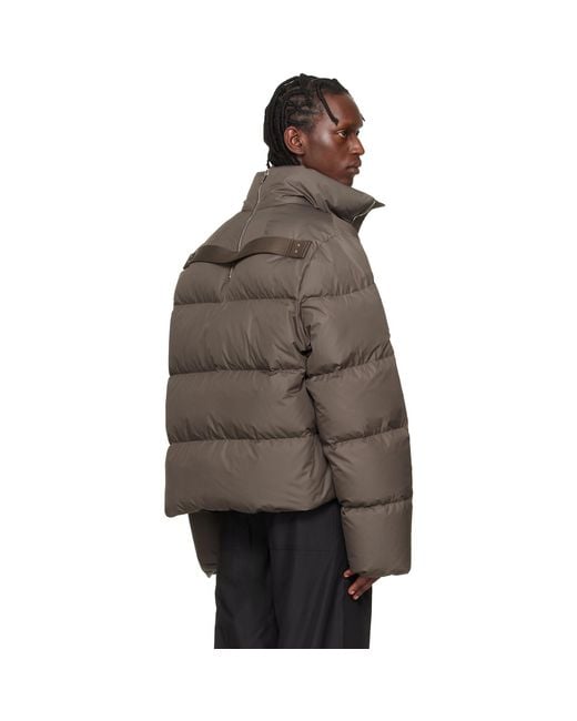 Rick Owens Brown Moncler + Cyclopic Down Jacket for men
