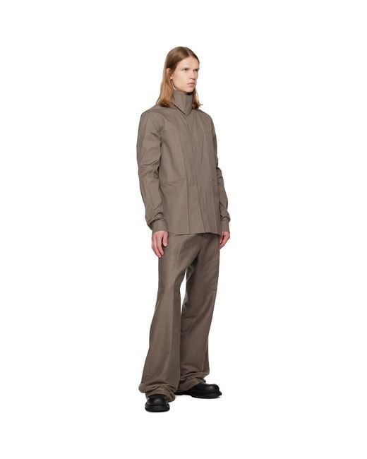 Rick Owens Brown Tower Geth Trousers for men