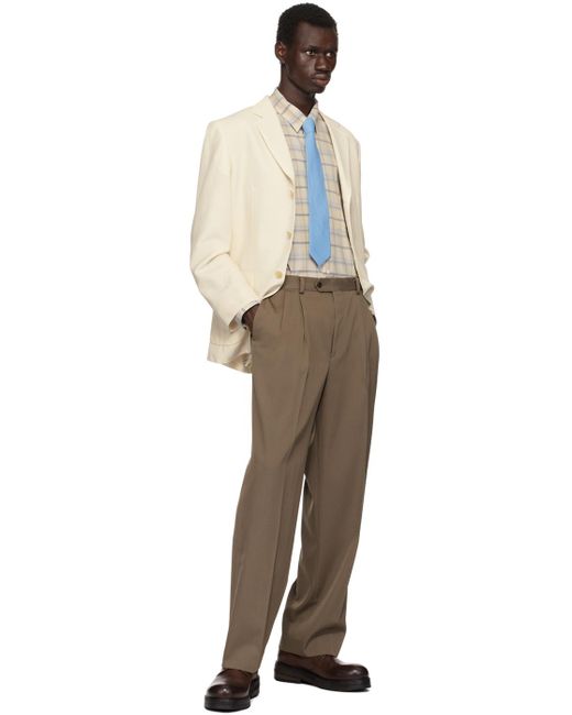 小物 AURALEE  WASHED FINX TWILL TIE Auralee Washed Finx Twill Tie Light Yellow – Très Bien