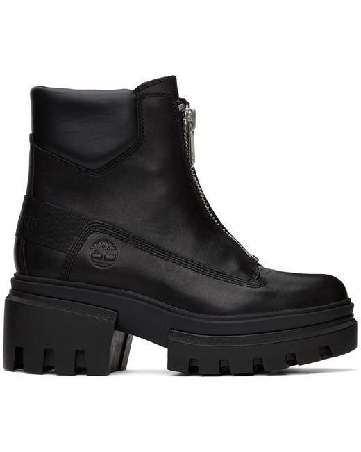 Timberland Black Everleigh Front-zip Boot