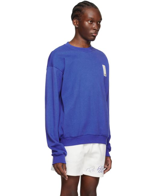 Pull Molletonné Bleu À Écusson Mr. Saturday pour homme en coloris Blue