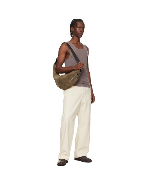 Lemaire Brown Taupe Quiver Clip Bag for men