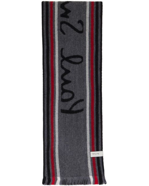 Paul Smith Black Manchester United Edition Scarf for men
