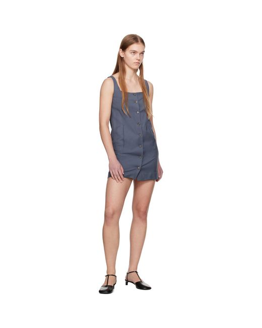 Loulou de Saison Black Gray Idon Minidress