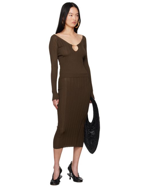 Jacquemus ブラウン 'The Pralù' トップス Black